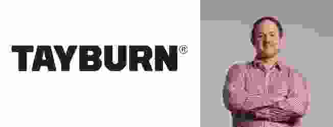 Tayburn's logo and Steven Clark their Finance Director