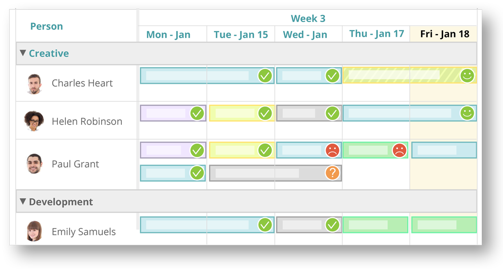Drag-and-drop Scheduling